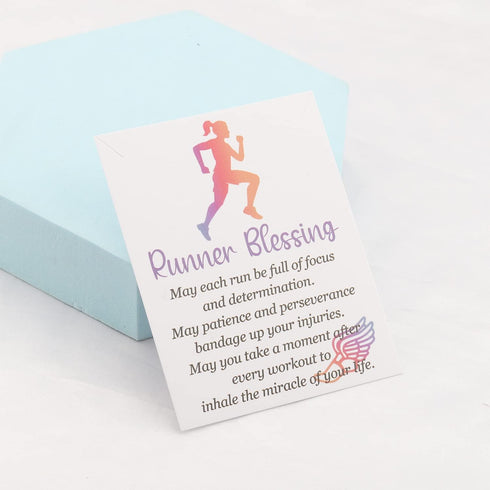 Runners Jewelry Set for Marathon Lovers Bracelet  Earrings